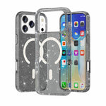 ターミネーター風 グリッターパウダー MagSafe 磁気電話ケース、iPhone 17 Pro Max 用、iPhone 17 Pro 用、iPhone 17 用、iPhone Air 用