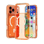 ターミネーター風 グリッターパウダー MagSafe 磁気電話ケース、iPhone 17 Pro Max 用、iPhone 17 Pro 用、iPhone 17 用、iPhone Air 用