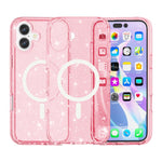 ターミネーター風 グリッターパウダー MagSafe 磁気電話ケース、iPhone 17 Pro Max 用、iPhone 17 Pro 用、iPhone 17 用、iPhone Air 用