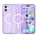 ターミネーター風 グリッターパウダー MagSafe 磁気電話ケース、iPhone 17 Pro Max 用、iPhone 17 Pro 用、iPhone 17 用、iPhone Air 用