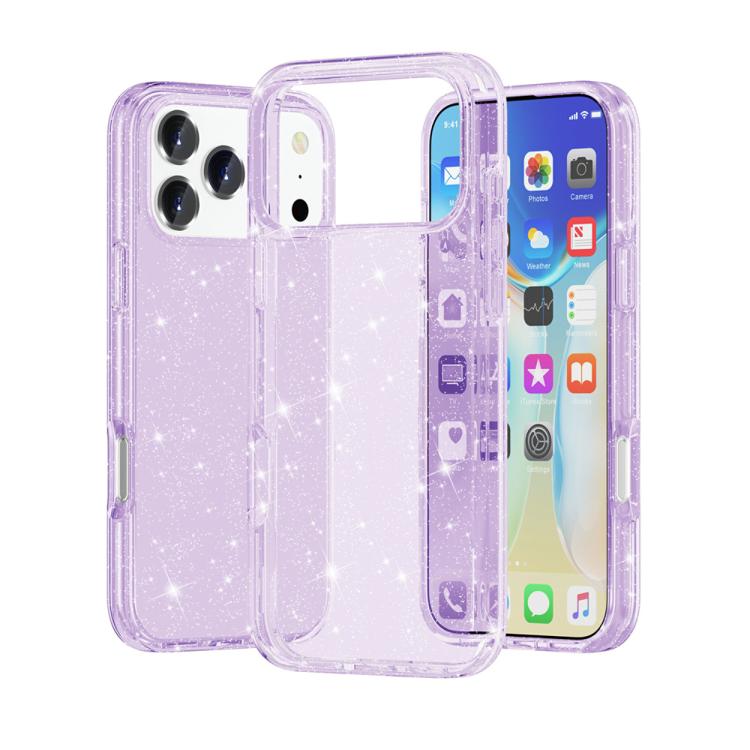 Shockproof Terminator Glitter Powder Phone Case, For iPhone 18 Pro / 17 Pro, For iPhone 18 Pro Max / 17 Pro Max, For iPhone 17, For iPhone Air