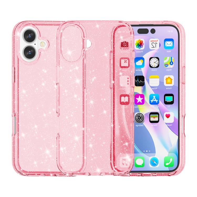 耐衝撃ターミネーター グリッターパウダー電話ケース、iPhone 17 Pro Max 用、iPhone 17 Pro 用、iPhone 17 用、iPhone Air 用