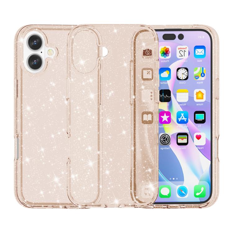耐衝撃ターミネーター グリッターパウダー電話ケース、iPhone 17 Pro Max 用、iPhone 17 Pro 用、iPhone 17 用、iPhone Air 用