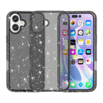 耐衝撃ターミネーター グリッターパウダー電話ケース、iPhone 17 Pro Max 用、iPhone 17 Pro 用、iPhone 17 用、iPhone Air 用
