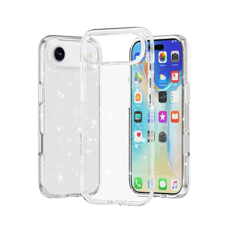 耐衝撃ターミネーター グリッターパウダー電話ケース、iPhone 17 Pro Max 用、iPhone 17 Pro 用、iPhone 17 用、iPhone Air 用
