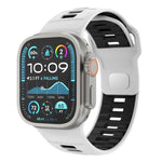 チェッカードリバースバックルシリコンウォッチバンド、Apple Watch 46mm / 49mm / 45mm / 44mm用
