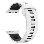 チェッカードリバースバックルシリコンウォッチバンド、Apple Watch 46mm / 49mm / 45mm / 44mm用