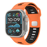 チェッカードリバースバックルシリコンウォッチバンド、Apple Watch 46mm / 49mm / 45mm / 44mm用