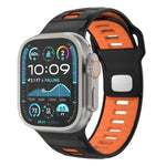 チェッカードリバースバックルシリコンウォッチバンド、Apple Watch 46mm / 49mm / 45mm / 44mm用