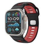 チェッカードリバースバックルシリコンウォッチバンド、Apple Watch 46mm / 49mm / 45mm / 44mm用