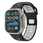 チェッカードリバースバックルシリコンウォッチバンド、Apple Watch 46mm / 49mm / 45mm / 44mm用