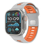チェッカードリバースバックルシリコンウォッチバンド、Apple Watch 46mm / 49mm / 45mm / 44mm用
