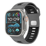チェッカードリバースバックルシリコンウォッチバンド、Apple Watch 46mm / 49mm / 45mm / 44mm用