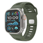 チェッカードリバースバックルシリコンウォッチバンド、Apple Watch 46mm / 49mm / 45mm / 44mm用