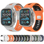チェッカードリバースバックルシリコンウォッチバンド、Apple Watch 46mm / 49mm / 45mm / 44mm用