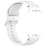 For Samsung Galaxy Watch8 Classic 46mm / Watch8 44mm / 40mm xDfind Stitched Solid Color Silicone Watch Band, 20mm, 22mm