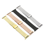 xDfind ミラネーゼバックルメタルウォッチバンド、Apple Watch 42 / 44 / 45 / 46 / 49mm用、Apple Watch 38 / 40 / 41 / S10 42mm用