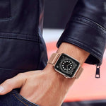 xDfind ミラネーゼバックルメタルウォッチバンド、Apple Watch 42 / 44 / 45 / 46 / 49mm用、Apple Watch 38 / 40 / 41 / S10 42mm用