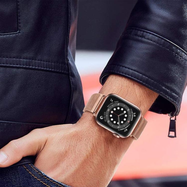 xDfind ミラネーゼバックルメタルウォッチバンド、Apple Watch 42 / 44 / 45 / 46 / 49mm用、Apple Watch 38 / 40 / 41 / S10 42mm用