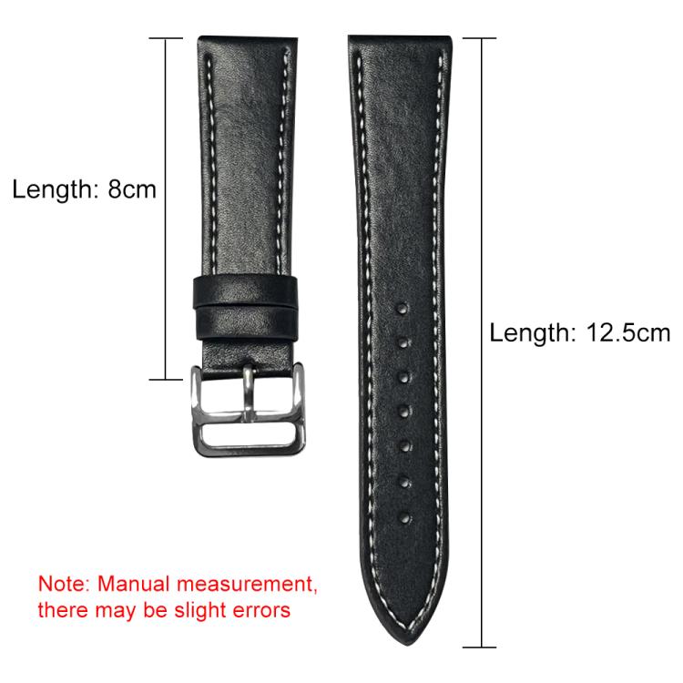 xDfind Silver Buckle Leather Quick Release Watch Band, For Garmin Fenix 7 / 7X / 6X 26mm, For Garmin Fenix 7 / 7X / 6X 22mm