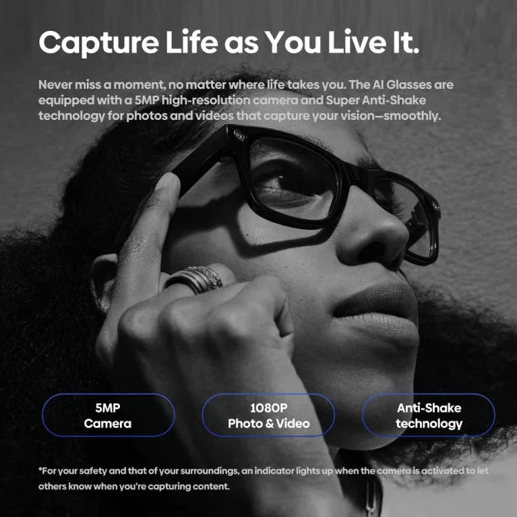 Zeblaze アイウェア AI撮影グラス オープンイヤーオーディオ AIアシスタント