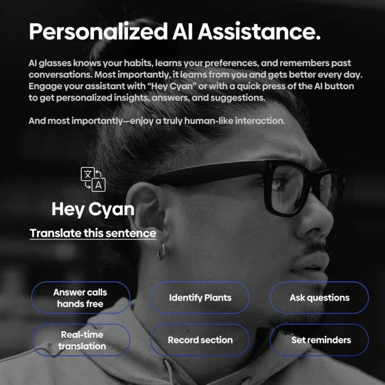 Zeblaze アイウェア AI撮影グラス オープンイヤーオーディオ AIアシスタント
