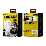 WK WP-U66 Kinkong 65W デュアル USB-C / Type-C + USB GaN 急速充電器、UKプラグ、USプラグ、EUプラグ