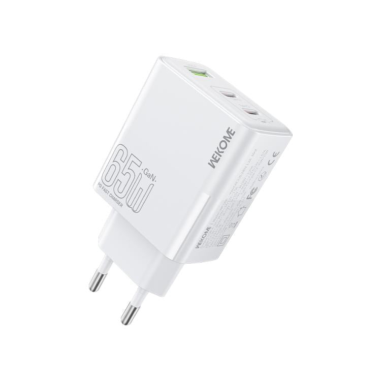 WK WP-U66 Kinkong 65W デュアル USB-C / Type-C + USB GaN 急速充電器、UKプラグ、USプラグ、EUプラグ