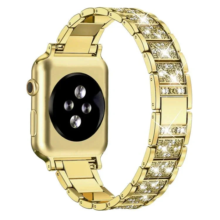xDfind ダイヤモンドジュエリーステンレススチールウォッチバンド、Apple Watch 42 / 44 / 45 / 46 / 49mm用、Apple Watch 38 / 40 / 41 / S10 42mm用