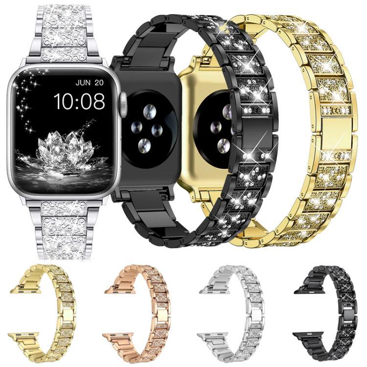 xDfind ダイヤモンドジュエリーステンレススチールウォッチバンド、Apple Watch 42 / 44 / 45 / 46 / 49mm用、Apple Watch 38 / 40 / 41 / S10 42mm用