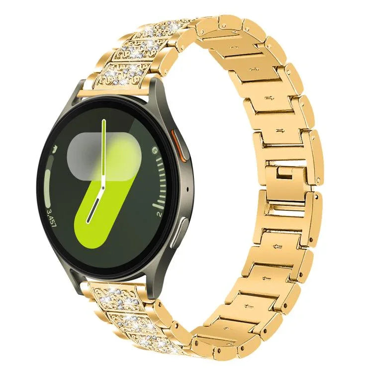 xDfind ダイヤモンド ジュエリー ステンレススチール 時計バンド、Samsung Galaxy Watch Ultra / Ultra 2025 用、Samsung Galaxy Watch8 / Watch8 Classic 用、Samsung Galaxy Watch7 / FE / 6 / 5 / 4 用、Samsung Galaxy Fit3 用