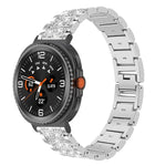 xDfind ダイヤモンド ジュエリー ステンレススチール 時計バンド、Samsung Galaxy Watch Ultra / Ultra 2025 用、Samsung Galaxy Watch8 / Watch8 Classic 用、Samsung Galaxy Watch7 / FE / 6 / 5 / 4 用、Samsung Galaxy Fit3 用