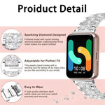 xDfind ダイヤモンド ジュエリー ステンレススチール 時計バンド、Samsung Galaxy Watch Ultra / Ultra 2025 用、Samsung Galaxy Watch8 / Watch8 Classic 用、Samsung Galaxy Watch7 / FE / 6 / 5 / 4 用、Samsung Galaxy Fit3 用