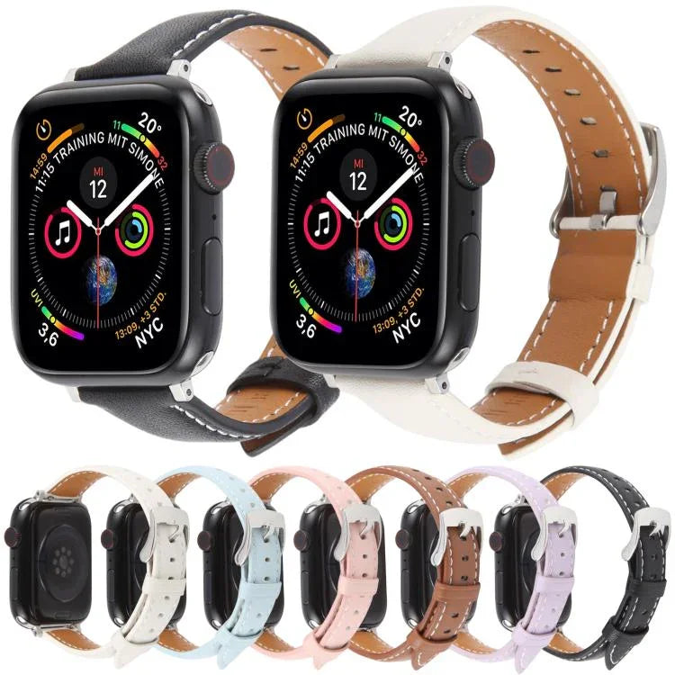 シルクマイクロファイバーレザーウォッチバンド、Apple Watch 46mm / 49mm / 45mm / 44mm用、Apple Watch 42mm / 41mm / 40mm / 38mm用