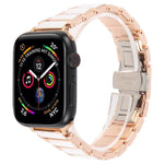 スリービーズ セラミック 18mm スチール ウォッチバンド、Apple Watch 46mm / 49mm / 45mm / 44mm 用、Apple Watch 42mm / 41mm / 40mm / 38mm 用