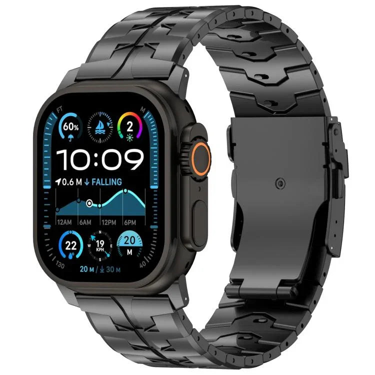26mm クイックリリース フラットバックル チタン合金 ウォッチバンド、Apple Watch 46mm / 49mm / 45mm / 44mm 用