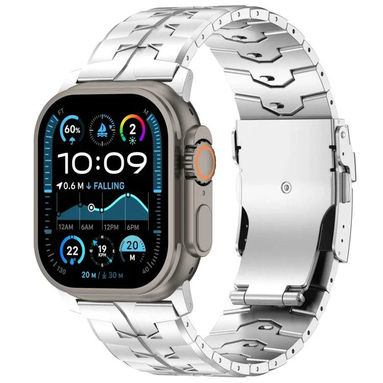 26mm クイックリリース フラットバックル チタン合金 ウォッチバンド、Apple Watch 46mm / 49mm / 45mm / 44mm 用