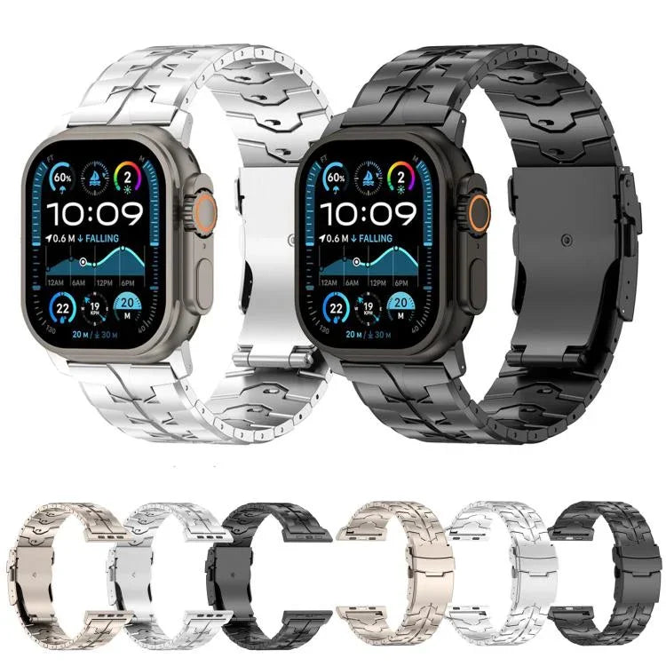 26mm クイックリリース フラットバックル チタン合金 ウォッチバンド、Apple Watch 46mm / 49mm / 45mm / 44mm 用