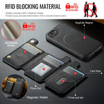 MAGKING K3シリーズマグセーフRFIDカードバッグ着脱式iPhoneケース、iPhone 17e / 16e用、iPhone 17用、iPhone 16 Pro Max用、iPhone 16 Pro用、iPhone 16 Plus用、iPhone 16用