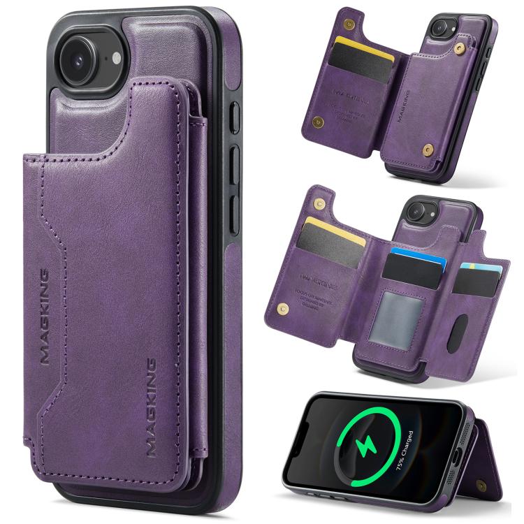 MAGKING K3シリーズマグセーフRFIDカードバッグ着脱式iPhoneケース、iPhone 17e / 16e用、iPhone 17用、iPhone 16 Pro Max用、iPhone 16 Pro用、iPhone 16 Plus用、iPhone 16用