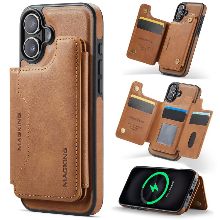 MAGKING K3シリーズマグセーフRFIDカードバッグ着脱式iPhoneケース、iPhone 17e / 16e用、iPhone 17用、iPhone 16 Pro Max用、iPhone 16 Pro用、iPhone 16 Plus用、iPhone 16用