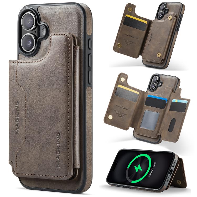 MAGKING K3シリーズマグセーフRFIDカードバッグ着脱式iPhoneケース、iPhone 17e / 16e用、iPhone 17用、iPhone 16 Pro Max用、iPhone 16 Pro用、iPhone 16 Plus用、iPhone 16用