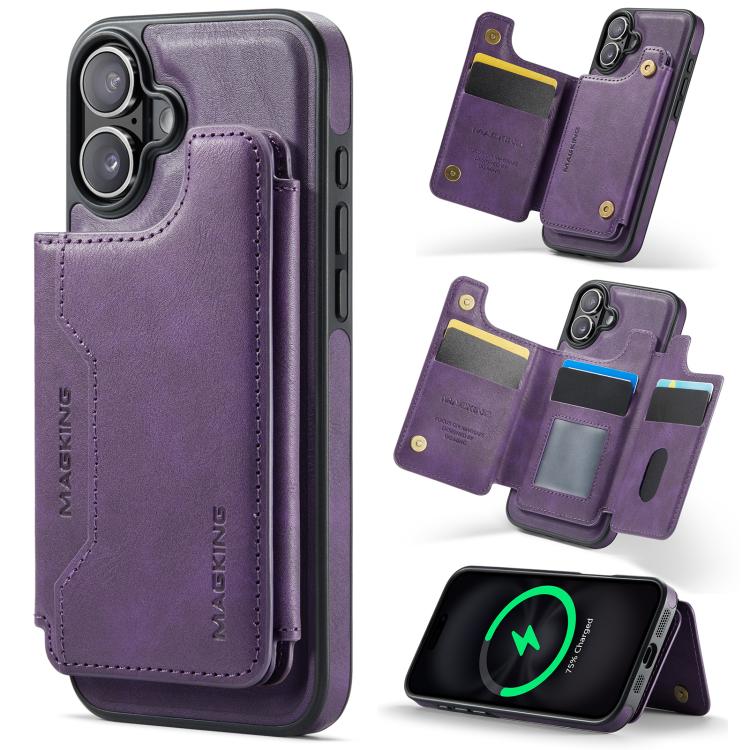 MAGKING K3シリーズマグセーフRFIDカードバッグ着脱式iPhoneケース、iPhone 17e / 16e用、iPhone 17用、iPhone 16 Pro Max用、iPhone 16 Pro用、iPhone 16 Plus用、iPhone 16用