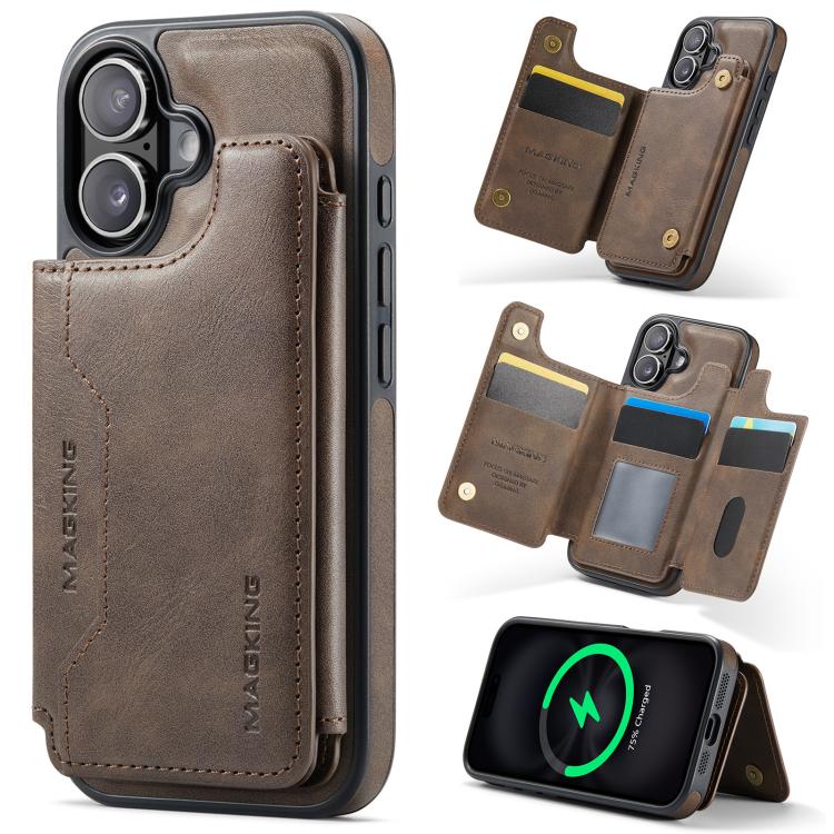 MAGKING K3シリーズマグセーフRFIDカードバッグ着脱式iPhoneケース、iPhone 17e / 16e用、iPhone 17用、iPhone 16 Pro Max用、iPhone 16 Pro用、iPhone 16 Plus用、iPhone 16用