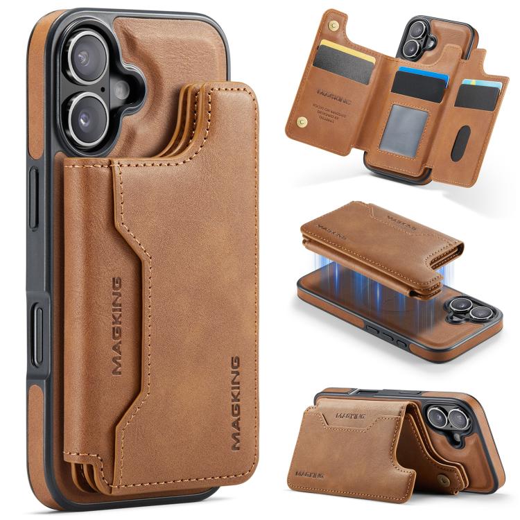 MAGKING K3シリーズマグセーフRFIDカードバッグ着脱式iPhoneケース、iPhone 17e / 16e用、iPhone 17用、iPhone 16 Pro Max用、iPhone 16 Pro用、iPhone 16 Plus用、iPhone 16用
