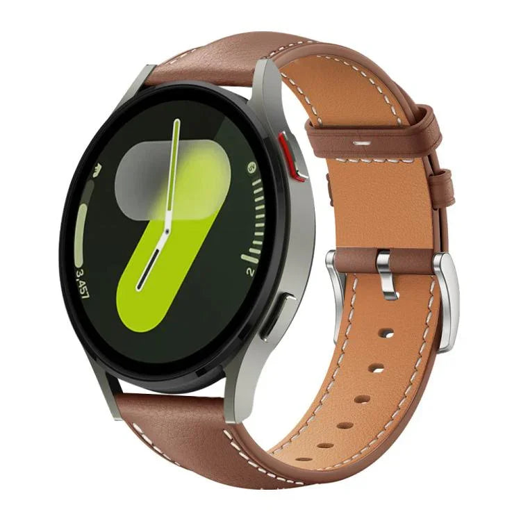 xDfind フラットヘッド ブラックシャーク 細粒レザー 時計バンド、Samsung Galaxy Watch Ultra / Ultra 2025 用、Samsung Galaxy Watch8 / Watch8 Classic 用、Samsung Galaxy Watch7 / FE / 6 / 5 / 4 用
