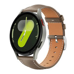 xDfind フラットヘッド ブラックシャーク 細粒レザー 時計バンド、Samsung Galaxy Watch Ultra / Ultra 2025 用、Samsung Galaxy Watch8 / Watch8 Classic 用、Samsung Galaxy Watch7 / FE / 6 / 5 / 4 用