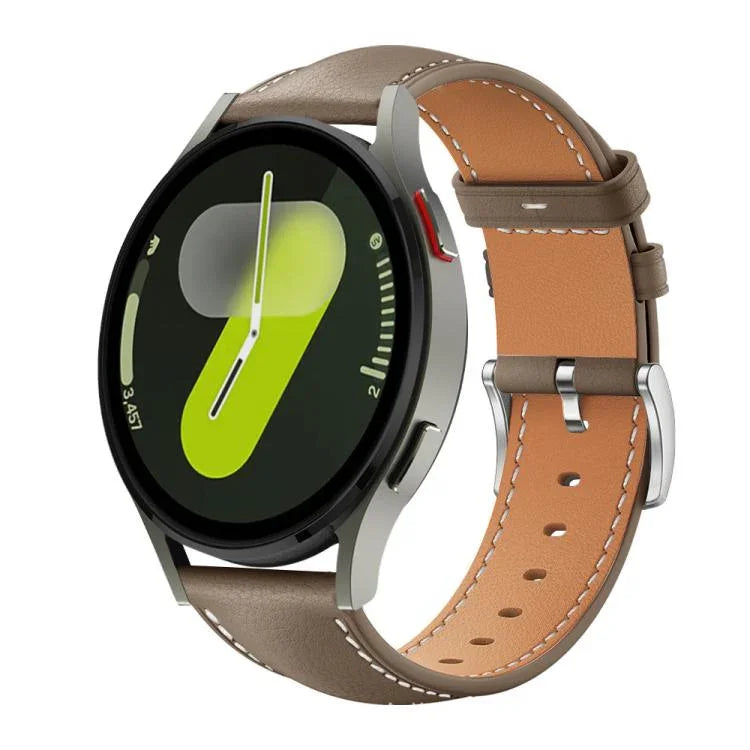xDfind フラットヘッド ブラックシャーク 細粒レザー 時計バンド、Samsung Galaxy Watch Ultra / Ultra 2025 用、Samsung Galaxy Watch8 / Watch8 Classic 用、Samsung Galaxy Watch7 / FE / 6 / 5 / 4 用