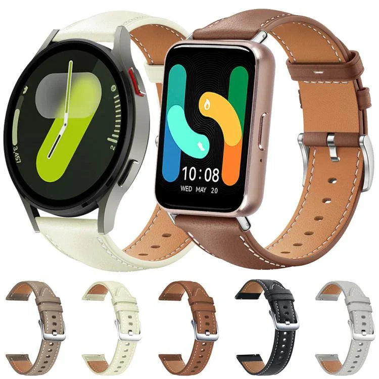 xDfind フラットヘッド ブラックシャーク 細粒レザー 時計バンド、Samsung Galaxy Watch Ultra / Ultra 2025 用、Samsung Galaxy Watch8 / Watch8 Classic 用、Samsung Galaxy Watch7 / FE / 6 / 5 / 4 用