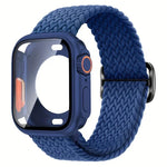 ラダーバックル ループ ナイロン ウォッチバンド 超薄型 49mm フィルムPCカバー付き、Apple Watch シリーズ 44mm 用、Apple Watch シリーズ 40mm 用、Apple Watch シリーズ 10 / 11 46mm 用、Apple Watch シリーズ 10 / 11 42mm 用、Apple Watch シリーズ 45mm 用